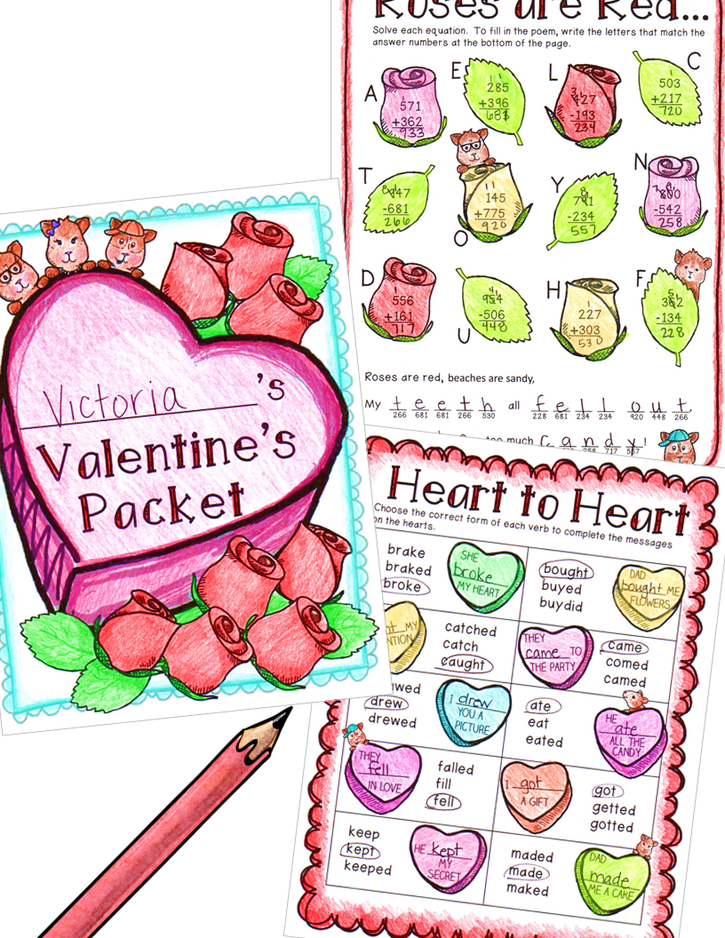 Valentine s Packet 3rd The Classroom Key