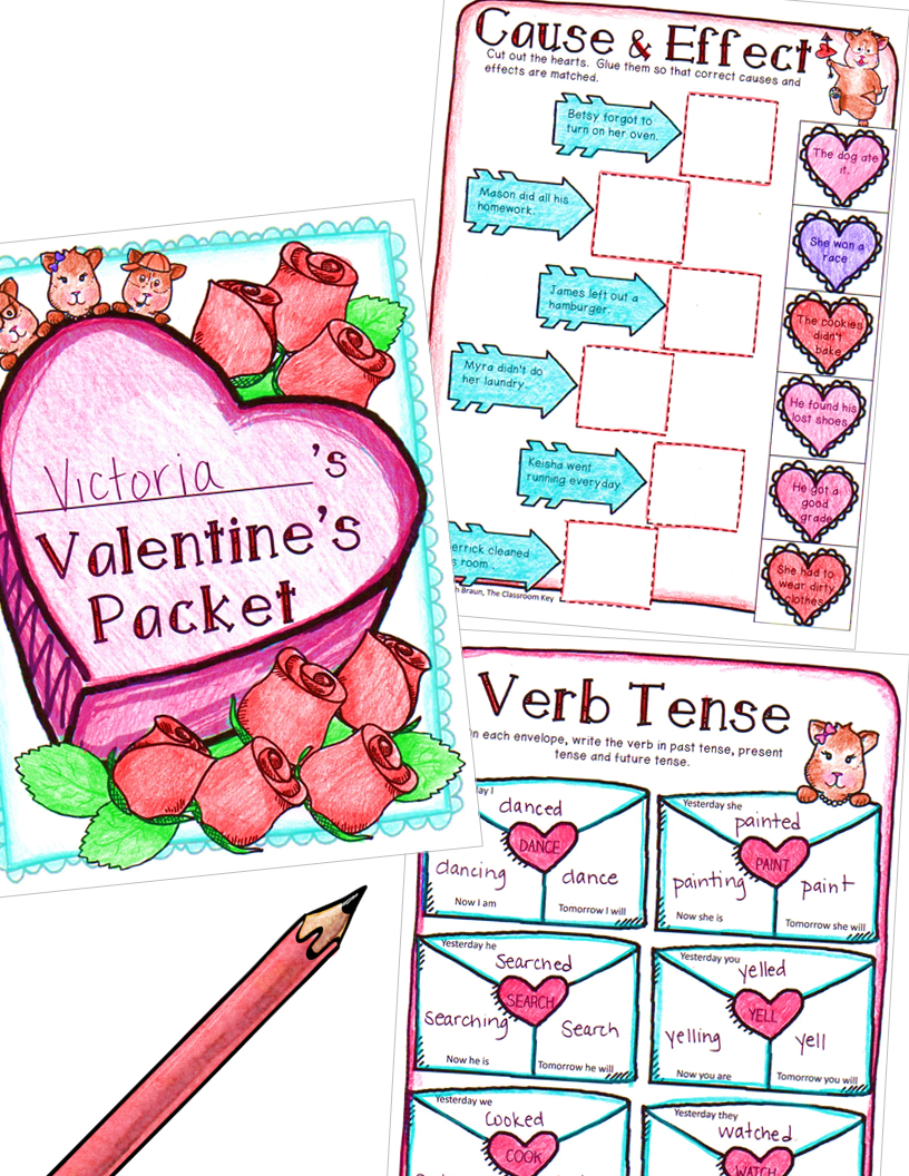 Valentine s Packet 2nd The Classroom Key