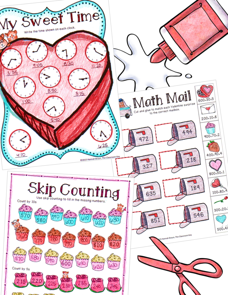 Valentine's Packet 2nd - The Classroom Key